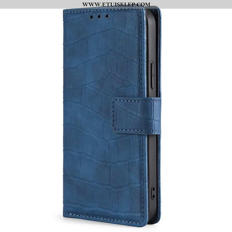 Etui Folio do Samsung Galaxy M13 Styl Skóry Krokodyla